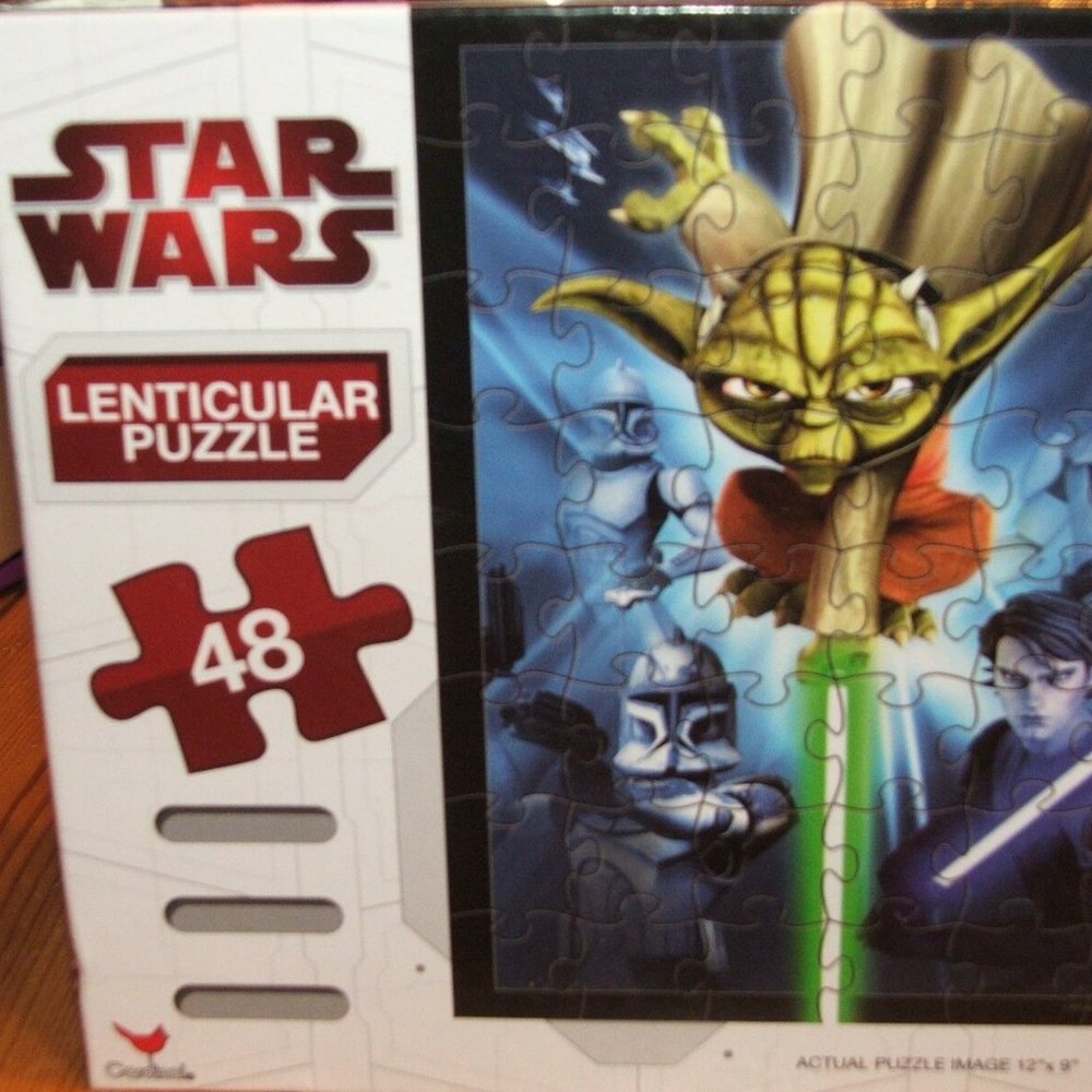 Star Wars Lenticular 3D Jigsaw Puzzle 48 Pieces COMPLETE (P71)